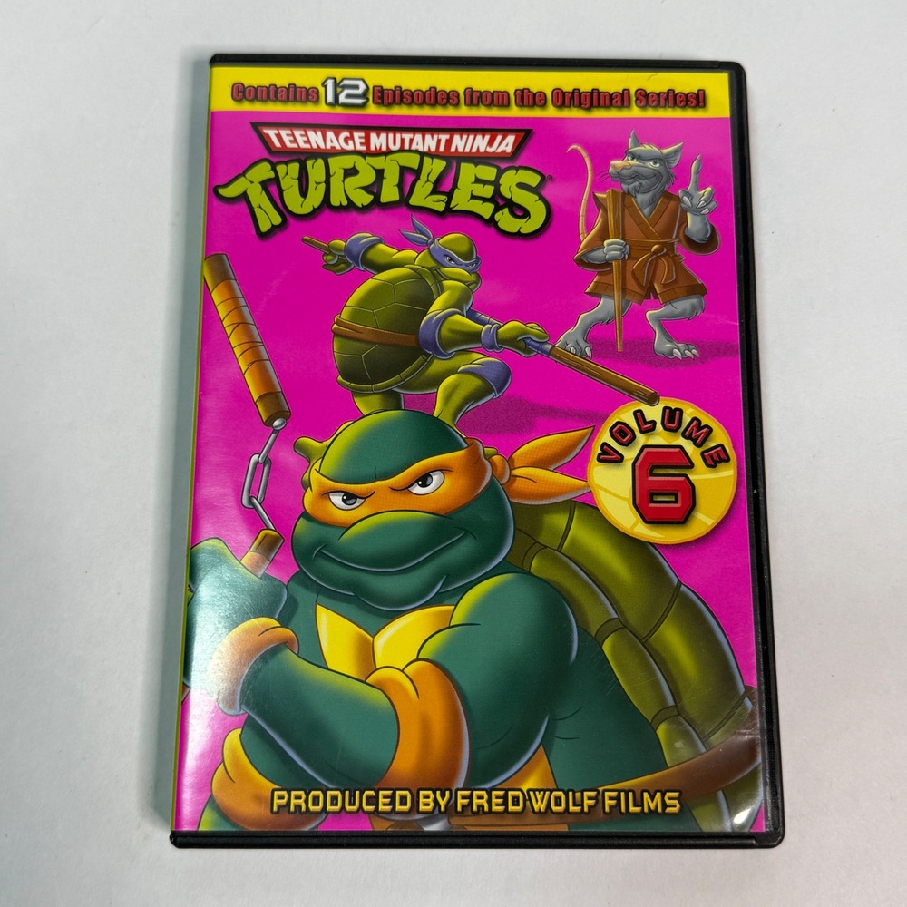 Teenage Mutant Ninja Turtles‎ Volume 6 DVD 12 Episodes Original Series 1987 TMNT